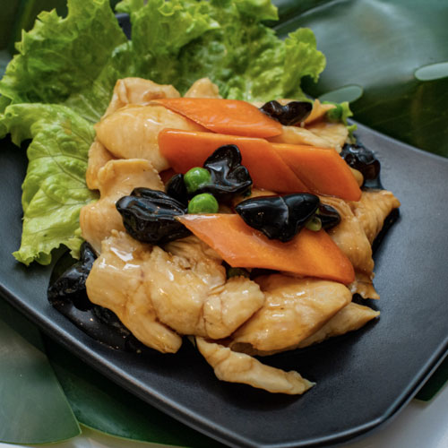 Poulet aux champignons